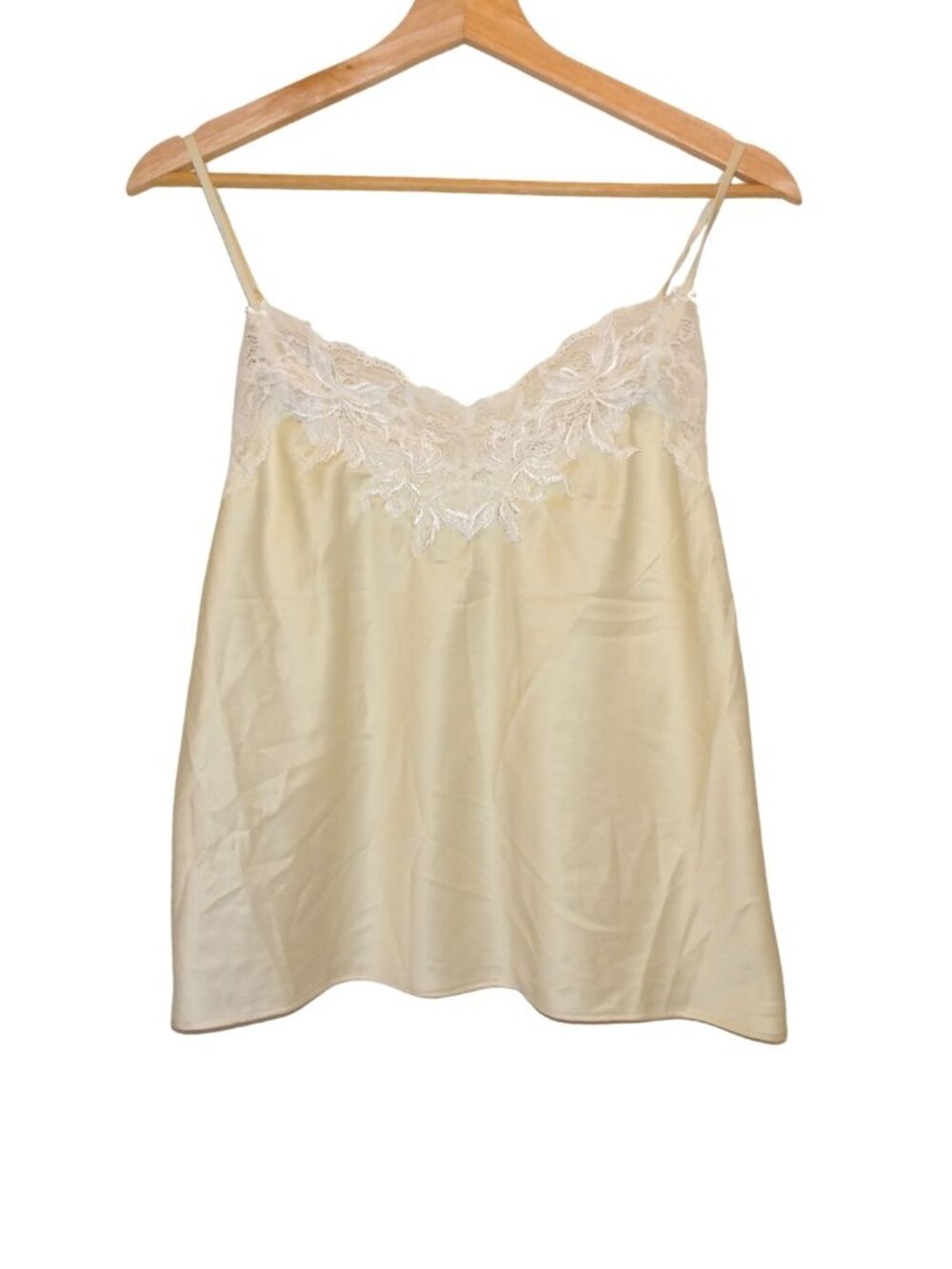 Linea Donatella Creme Lace Slip Nightgown Top